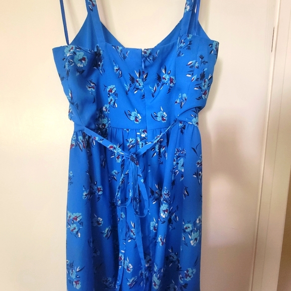 LOFT Ann Taylor vibrant blue floral sundress - Picture 7 of 7